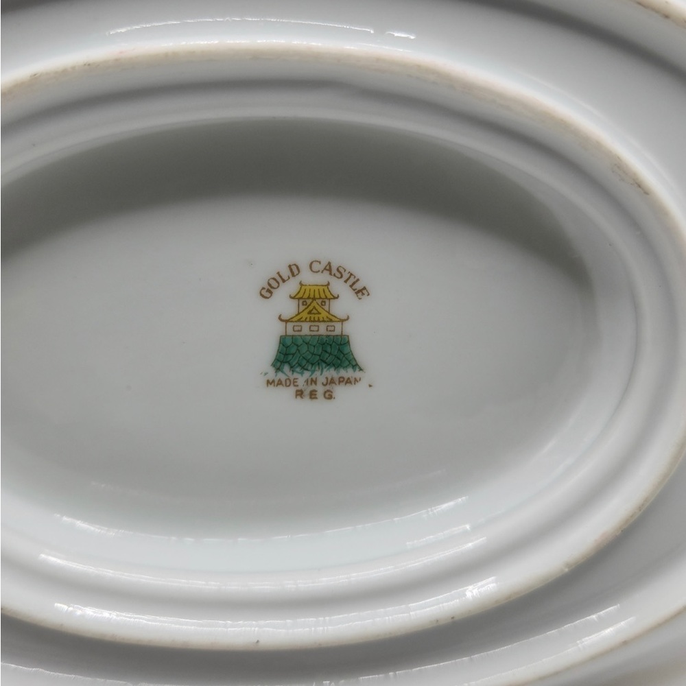 Vintage 1950’s China Gravy Boat Attached Plate Occupied Japan Hostess - Picture 6 of 6